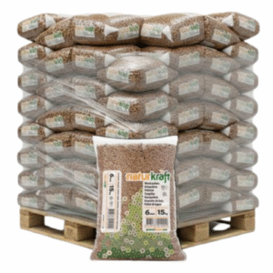 Palette Naturkraft de Granulés de Bois – 66 Sacs x 15 kg (990 kg)