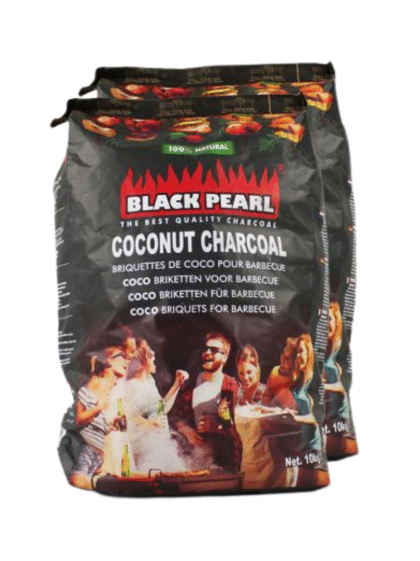 Black Pearl BBQ – Briquettes de noix de coco 25 x 10 kg (250 kg)